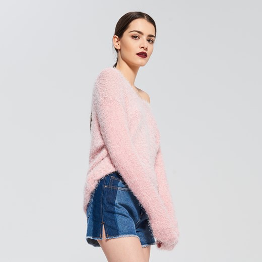 Sinsay - Sweter classy&fabulous - Różowy