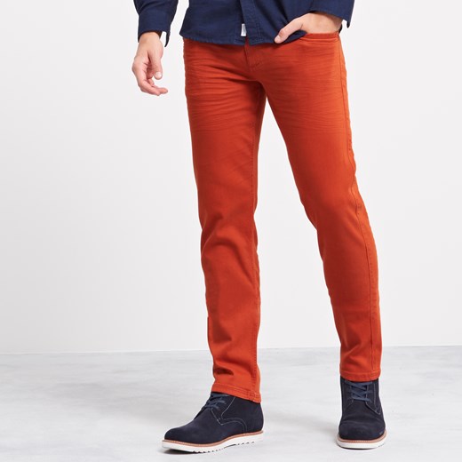 Reserved - Spodnie slim fit - Czerwony