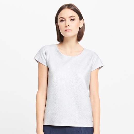 Reserved - Bluza o nieregularnej teksturze - Srebrny