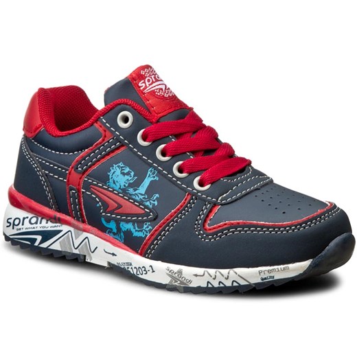 Sneakersy SPRANDI - CP23-5710 Granatowy/Czerwony fioletowy Sprandi 35 eobuwie.pl