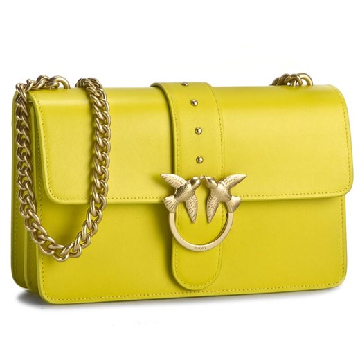 Torebka PINKO - Love Simply Tracolla PE17 PLTT 1P20X3 Y3D5 Yellow H36 Pinko zielony eobuwie.pl