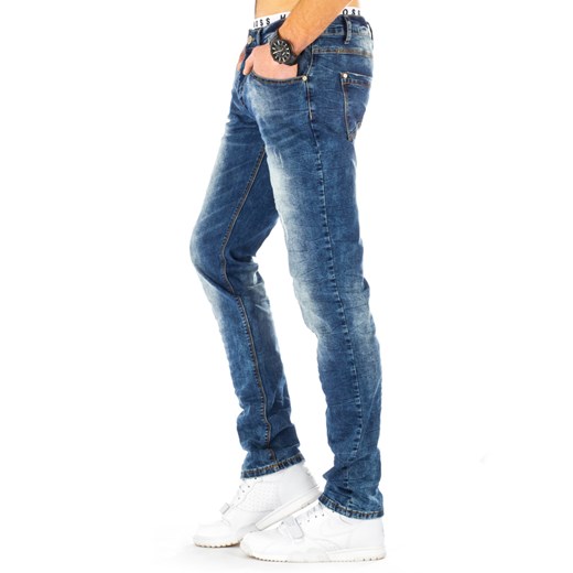 Spodnie jeansowe męskie niebieskie (ux0808)