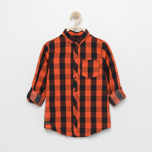 Reserved - Koszula w kratę - Pomarańczowy brazowy Reserved 146 