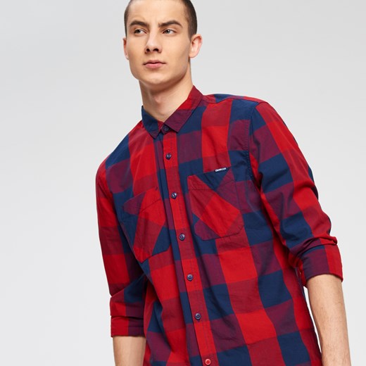 Cropp - Koszula w kratę - Czerwony czerwony Cropp XL 