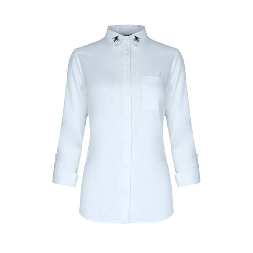White Long Embroidered Shirt  Tally Weijl   