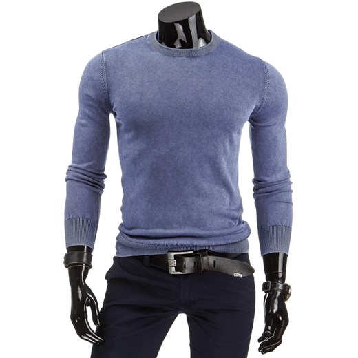 Sweter męski niebieski (wx0600)
