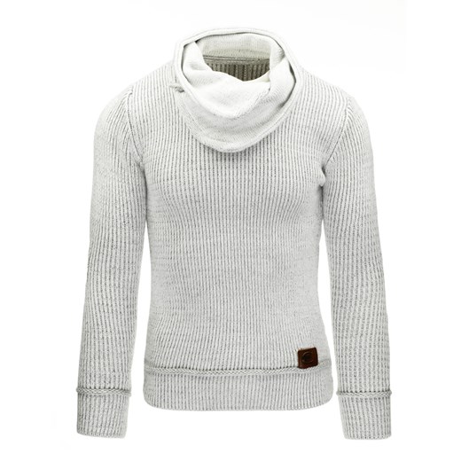 Sweter męski biały (wx0557)