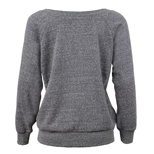 BAWEŁNIANA BLUZA OVERSIZE DUŻY DEKOLT W ŁÓDKĘ