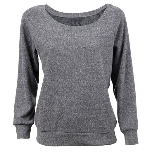 BAWEŁNIANA BLUZA OVERSIZE DUŻY DEKOLT W ŁÓDKĘ