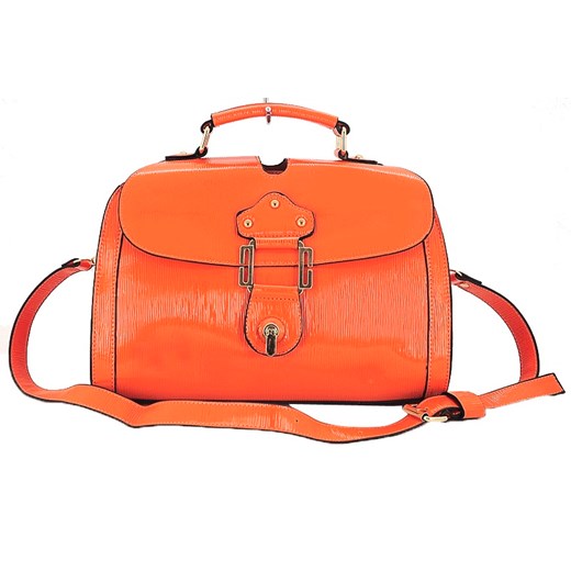 Kuferek Shiny Patent Leather Look - Orange  pandzior-pl-new-vogue  