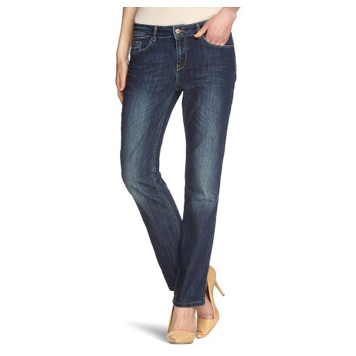 Cross dżinsy damskie dżinsy N 487 – 007/nogi Rose Straight Fit (Straight) o wysokiej ściągacz -  nogawka prosta 33W / 34L