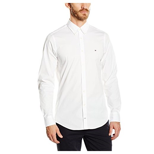 Koszula Tommy Hilfiger STRETCH POPLIN SF2 dla mężczyzn, kolor: biały