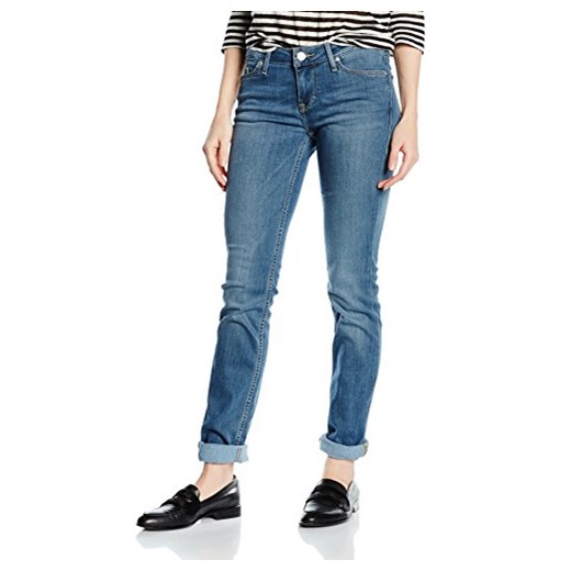 Spodnie jeansowe MUSTANG Jasmin dla kobiet, kolor: niebieski, rozmiar: W29/L30 niebieski Mustang 29W / 30L Amazon