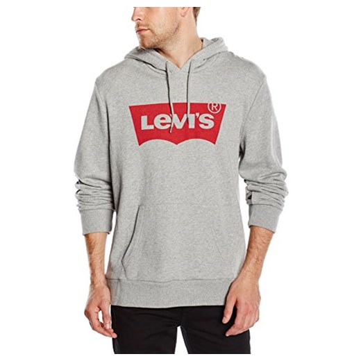 Bluza z kapturem Levi's Graphic Hoodie dla mężczyzn, kolor: szary, rozmiar: Large Levis szary S Amazon