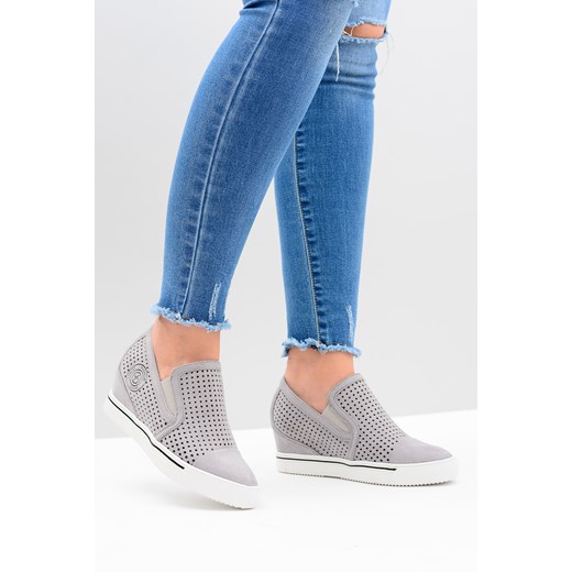 Lu Boo Ażurowe Sneakersy Koturn Jessica 40 BUTOSKLEP.PL