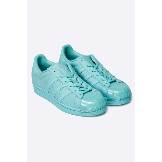 adidas Originals - Buty Superstar Glossy Adidas Originals turkusowy 37 1/3 ANSWEAR.com