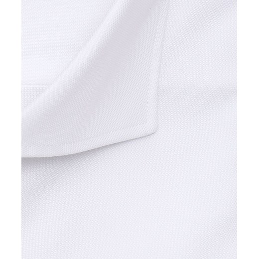 Elegancka biała koszula męska taliowana, SLIM FIT o splocie typu Panama  Profuomo  EleganckiPan.com.pl