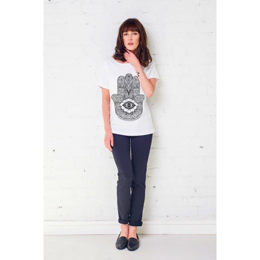 Koszulka damska t-shirt z Dłonią Hamsa Hand typu oversize HAMSA HAND GAU GREAT AS YOU