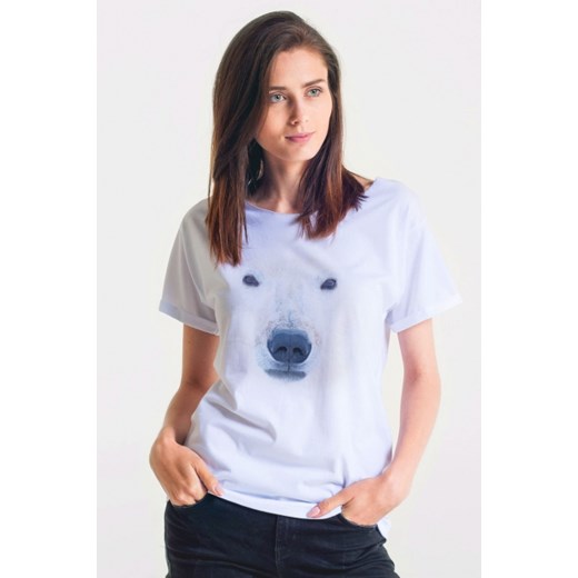 Koszulka damska t-shirt z Niedźwiedziem Polarnym typu oversize POLARNY GAU GREAT AS YOU