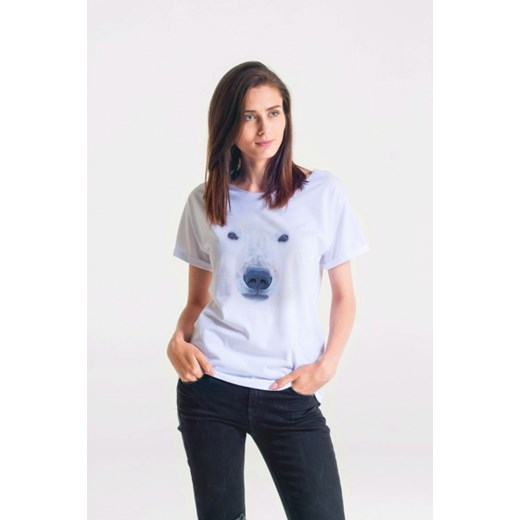 Koszulka damska t-shirt z Niedźwiedziem Polarnym typu oversize POLARNY GAU GREAT AS YOU