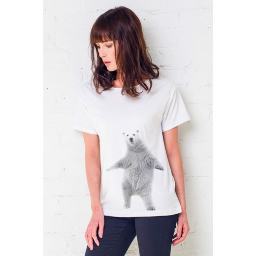 Koszulka damska t-shirt z Niedźwiedziem typu oversize DANCING GAU GREAT AS YOU