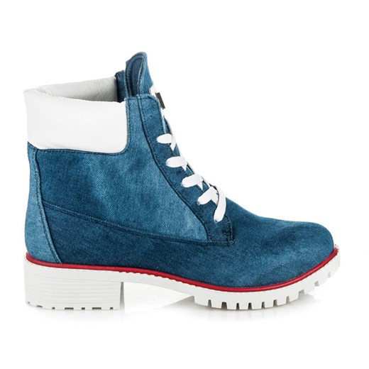 JEANSOWE TRAPERKI VICES Vices zielony 36 czasnabuty.pl