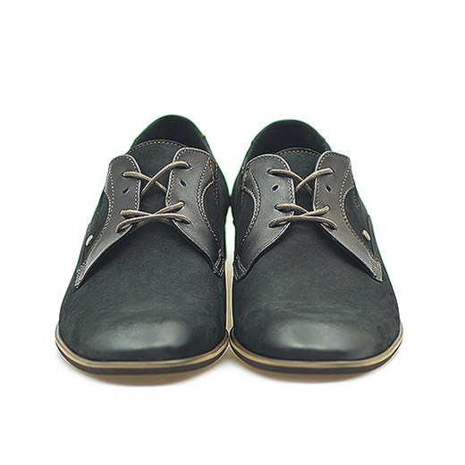 Pantofle Badura 7457 Czarne nubuk