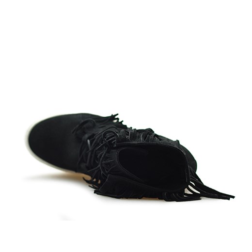 Sneakersy CheBello T323/320 Czarne zamszowe