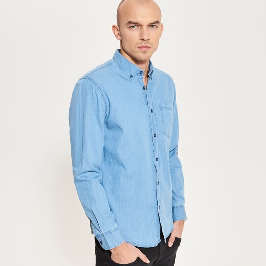 Reserved - Jeansowa koszula - Niebieski  Reserved L 