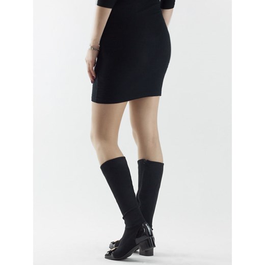Czarne Kozaki Nieocieplane Lycra Sagan CoZaButy czarny Sagan 38 CoZaButy.pl okazja
