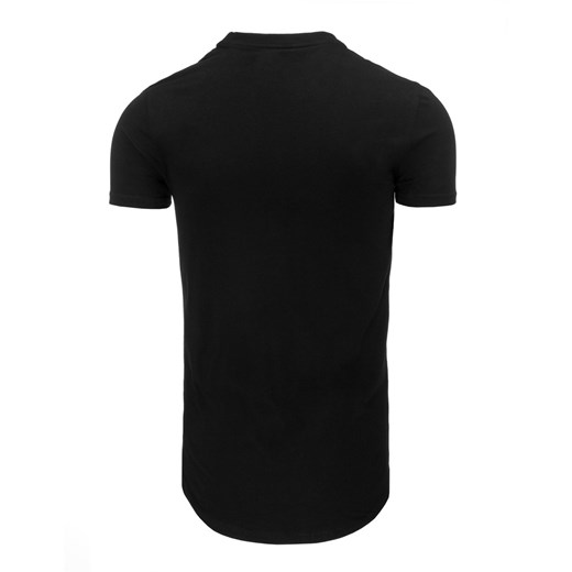 T-shirt męski z nadrukiem czarny (rx1783)   XL DSTREET