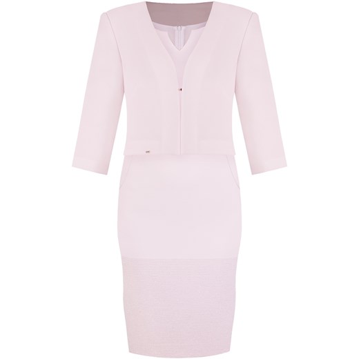 Kostium damski Zuzanna, elegancka sukienka z żakietem. 46 Modbis