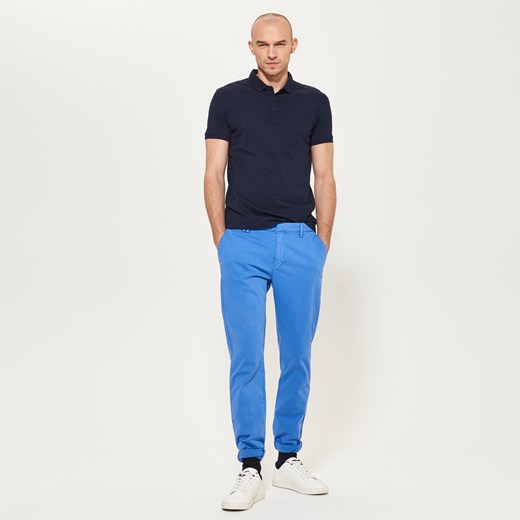 Reserved - Gładkie spodnie - Niebieski czarny Reserved 36 