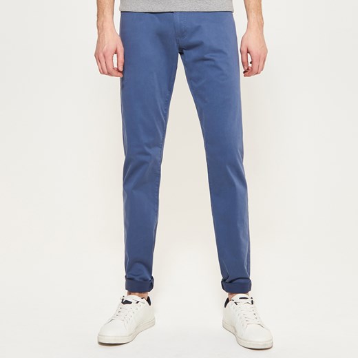 Reserved - Spodnie regular fit - Niebieski