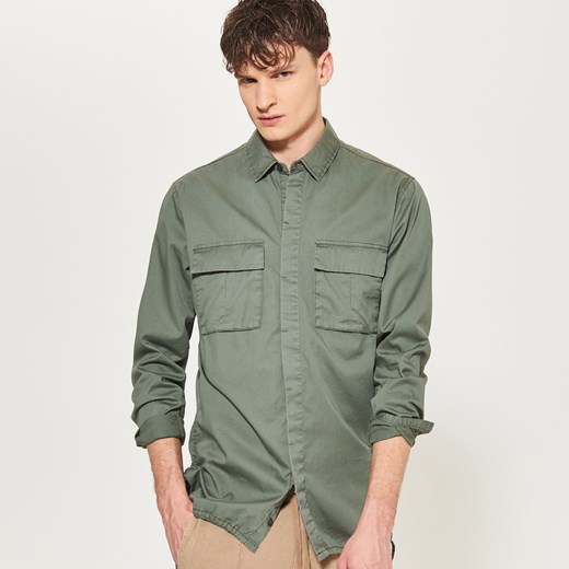 Reserved - Koszula khaki - Zielony