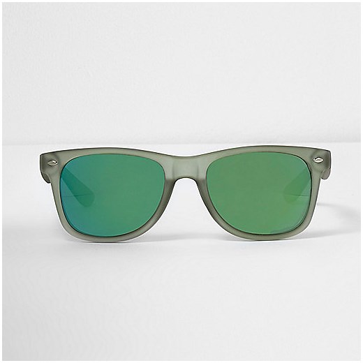 Green retro square sunglasses 