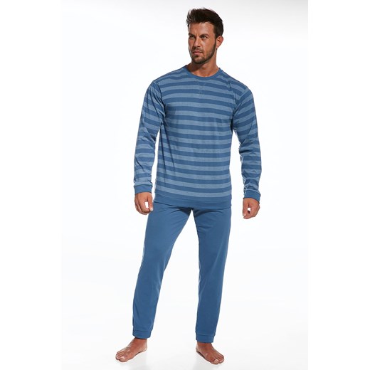 Męska piżama z bawełny Loose jeans Cornette niebieski S Astratex
