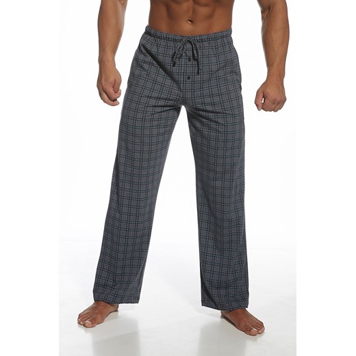 Męskie spodnie od piżamy Adam ciemny-szary szary Cornette S Astratex