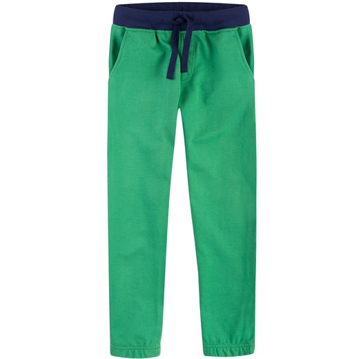 Spodnie dresowe z gumką w nogawce dla chłopca 9-13 lat Endo zielony 152 endo.pl