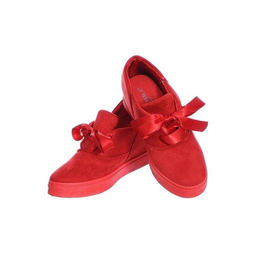 Półbuty na koturnie  czerwony 36 Family Shoes