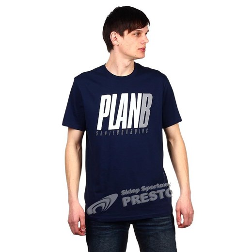 T-shirt męski Fast Break Plan B - granatowy 