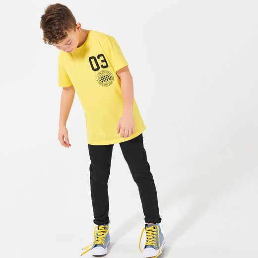 Reserved - T-shirt z nadrukiem - Żółty