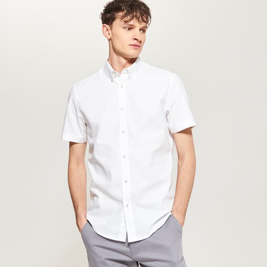 Reserved - Koszula z krótkimi rękawami - Biały Reserved  M 
