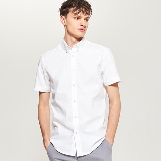 Reserved - Koszula z krótkimi rękawami - Biały  Reserved M 