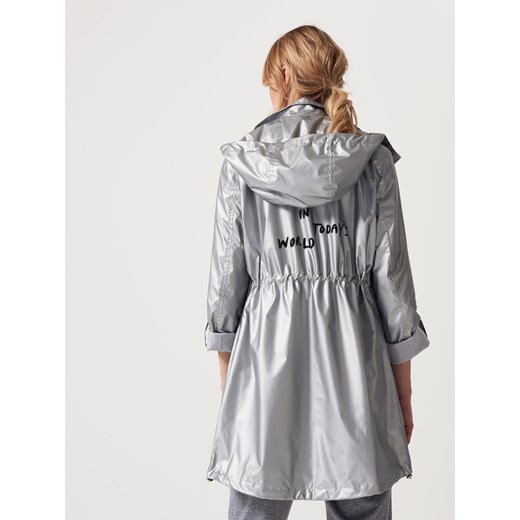 Mohito - Srebrna kurtka z kapturem athleisure - Srebrny Mohito 32
