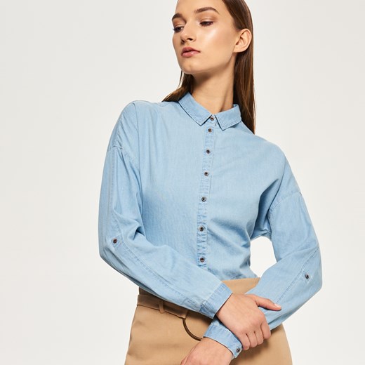 Reserved - Jeansowa koszula - Niebieski Reserved niebieski 36 
