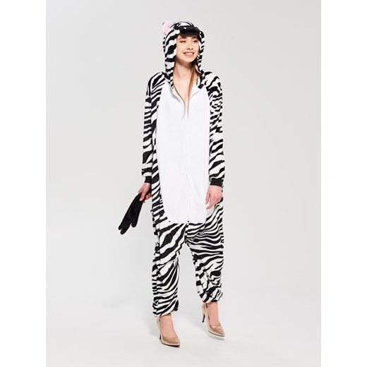 Sinsay - Onesie szalona zebra - Czarny