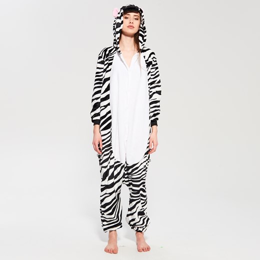 Sinsay - Onesie szalona zebra - Czarny
