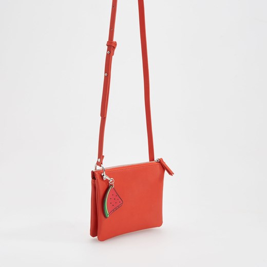 Reserved - Mała torebka z regulowanym paskiem - Czerwony