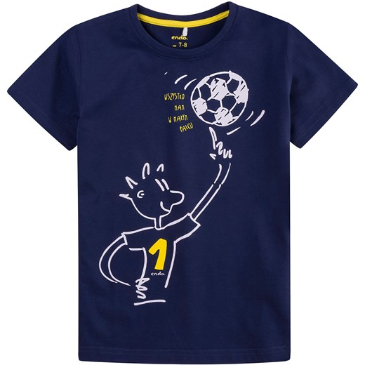 T-shirt dla chłopca 9-13 lat Endo granatowy 134 okazyjna cena endo.pl 